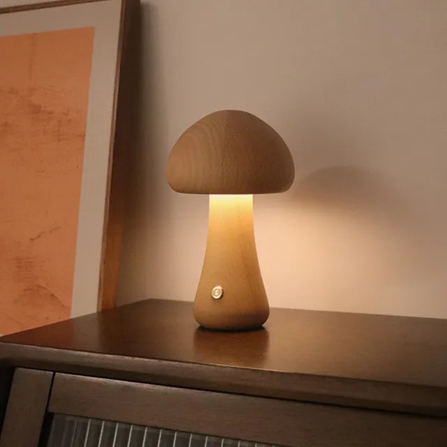 Feine Design-Tischlampe Pilz