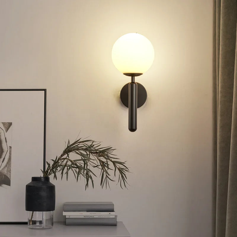 Moderne runde LED-Wandlampe