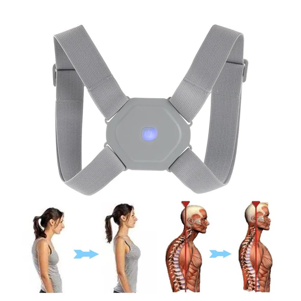 Correcteur de posture électrique réglable gris