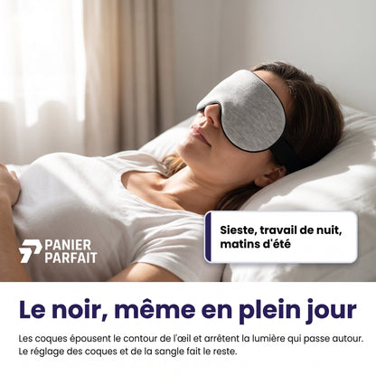 Masque de sommeil ajustable sans pression oculaire