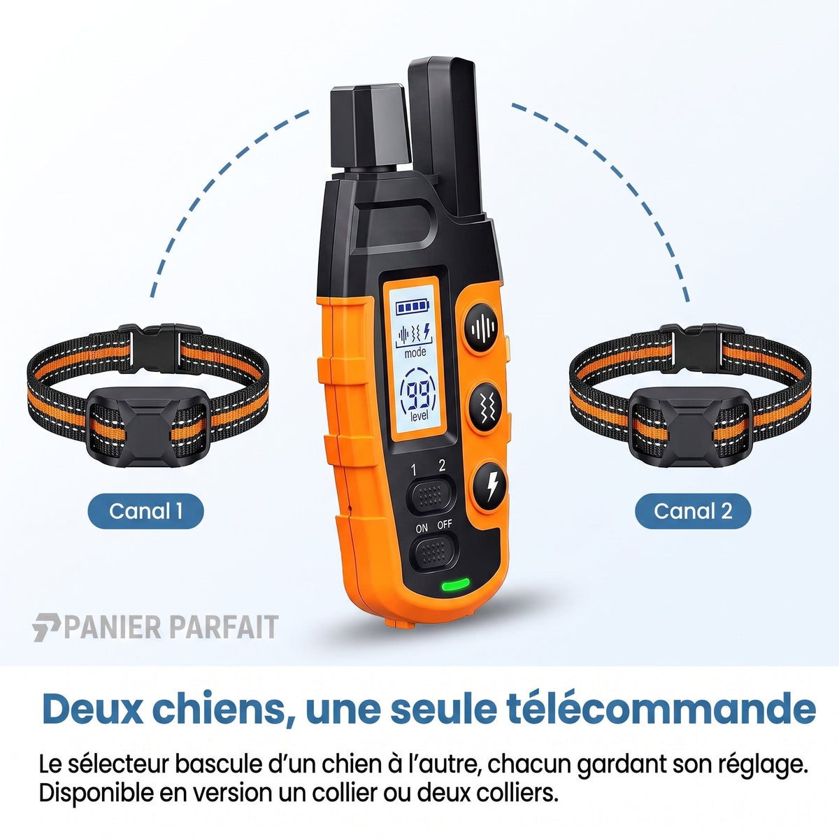 Collier de dressage rechargeable étanche 1000 m