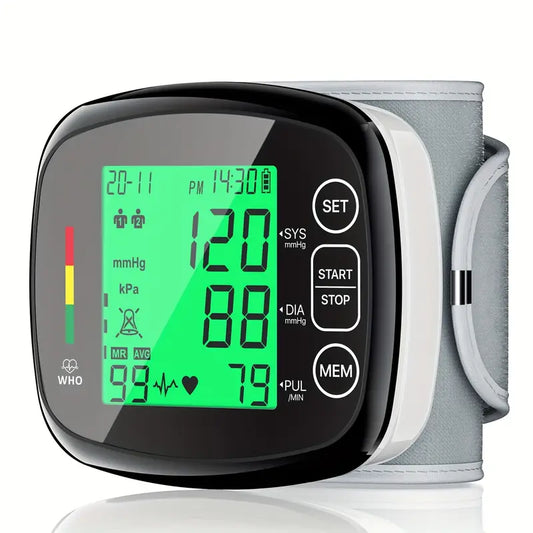 Vitapulse™ – Automatisches Handgelenk-Blutdruckmessgerät mit großem LCD-Display