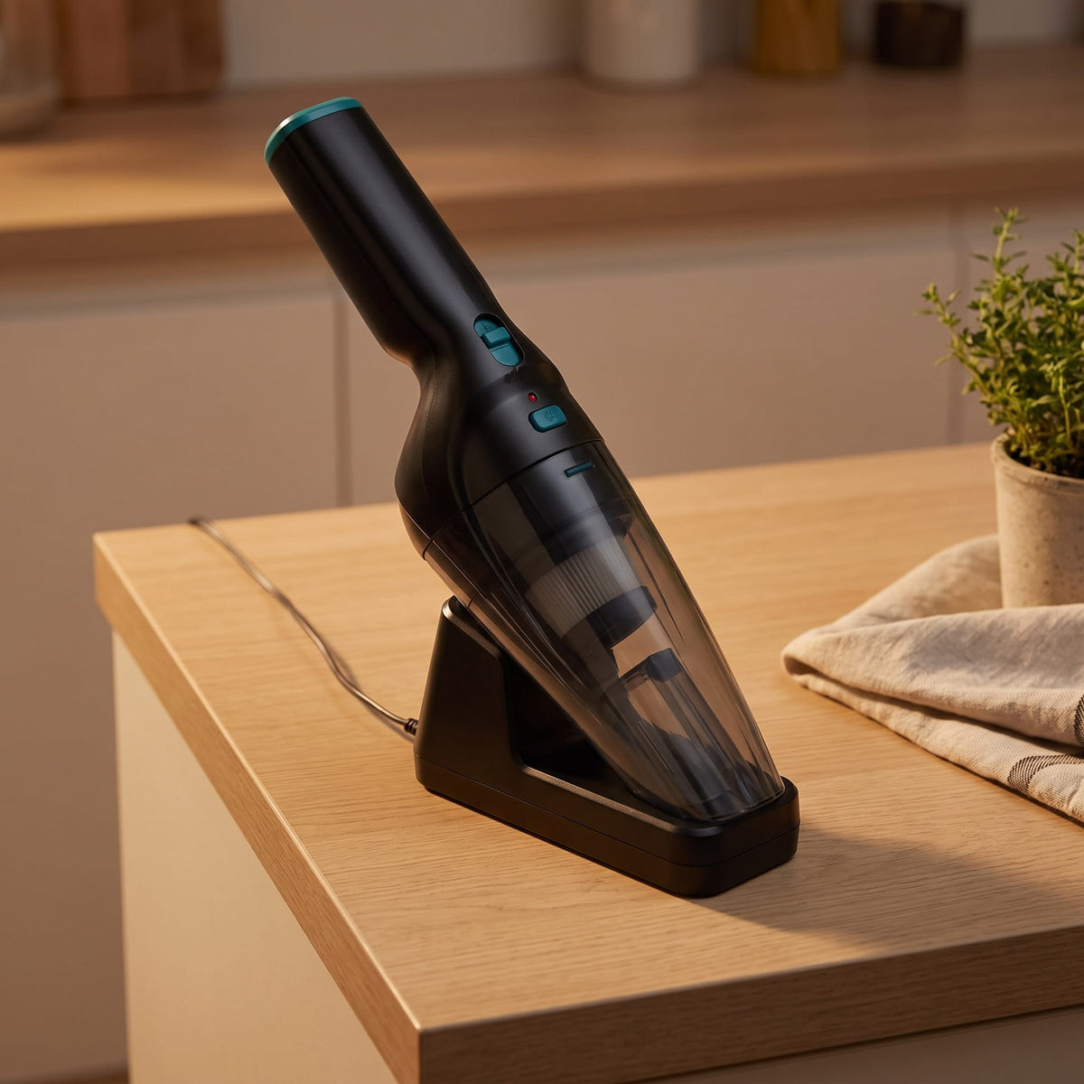 Aspirateur à main puissant sans fil avec station de recharge
