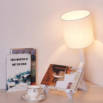 Nordische Design-Tischlampe mit Stauraum