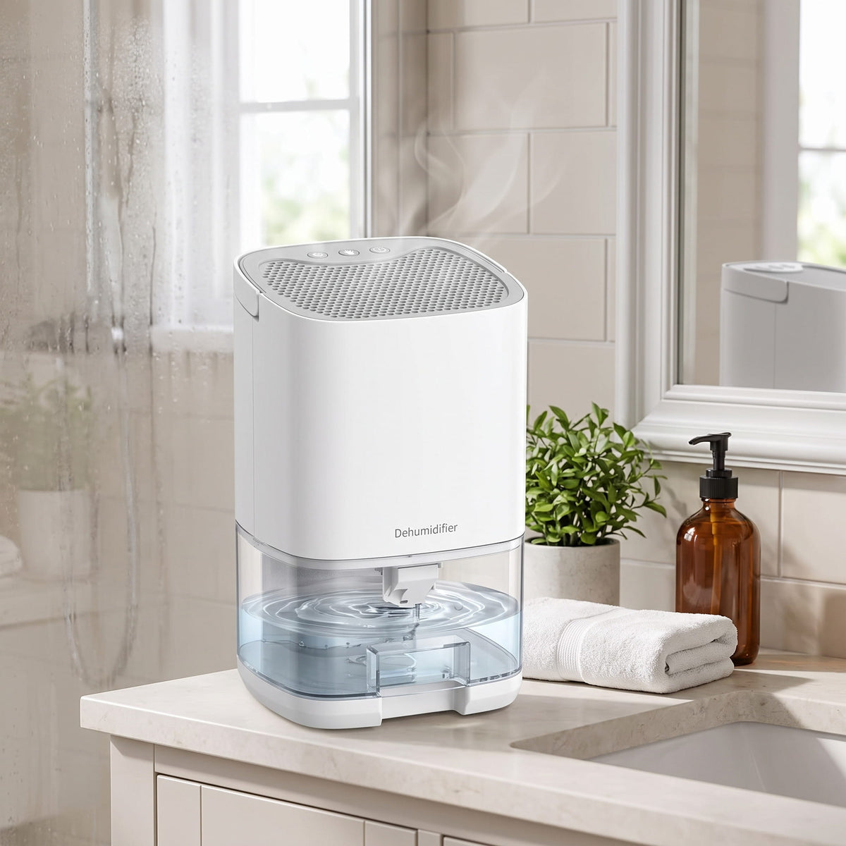 Déshumidificateur silencieux 2 en 1 pour air intérieur