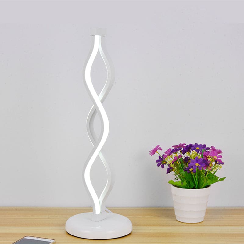 Lampe de table LED spirale design moderne