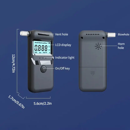 AlcoZen™ – Tragbarer elektronischer Alkoholtester mit präziser LCD-Anzeige