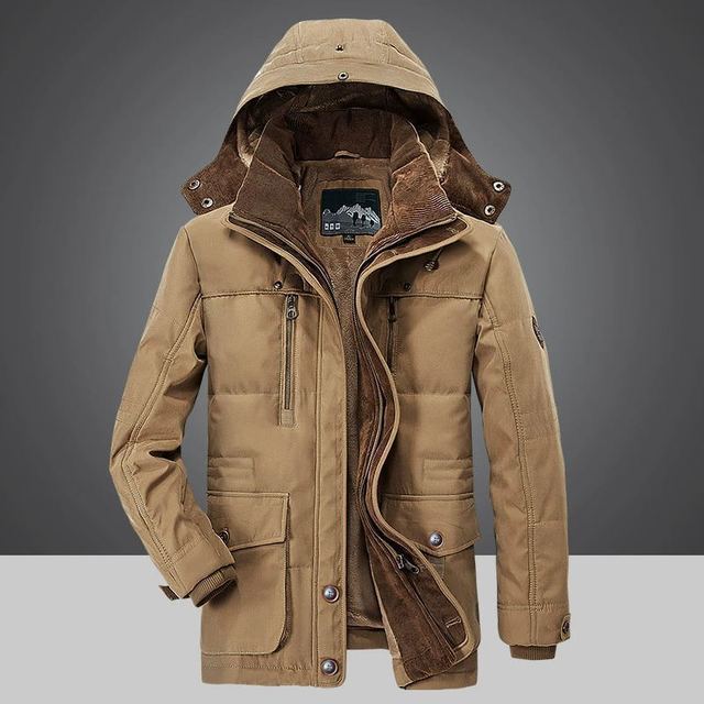 Warme Herren-Parka-Jacke für den Winter
