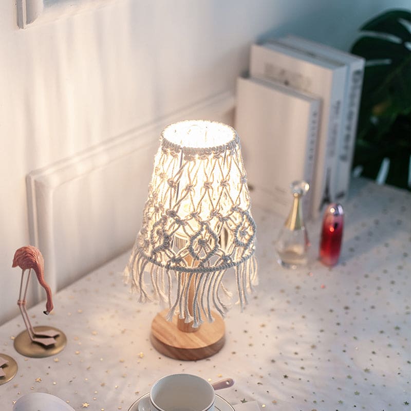 Lampe Décorative en Forme de Cone avec Base Céramique Élégante - Santeova