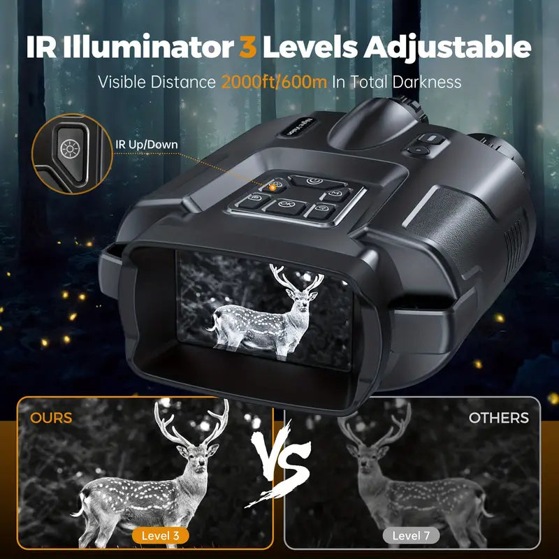 Monoculaire vision nocturne infrarouge 8x zoom avec batterie 5000 mAh