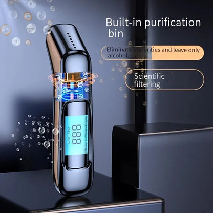 Alcotex™ – Tragbarer elektronischer Alkoholtester mit schneller Anzeige und LCD-Bildschirm
