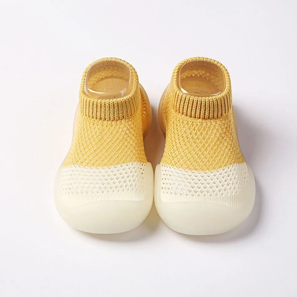 Chaussures antidérapantes légères bicolores pour bébé