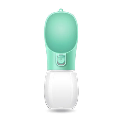 Bouteille d'eau portable pour chien avec distributeur intégré