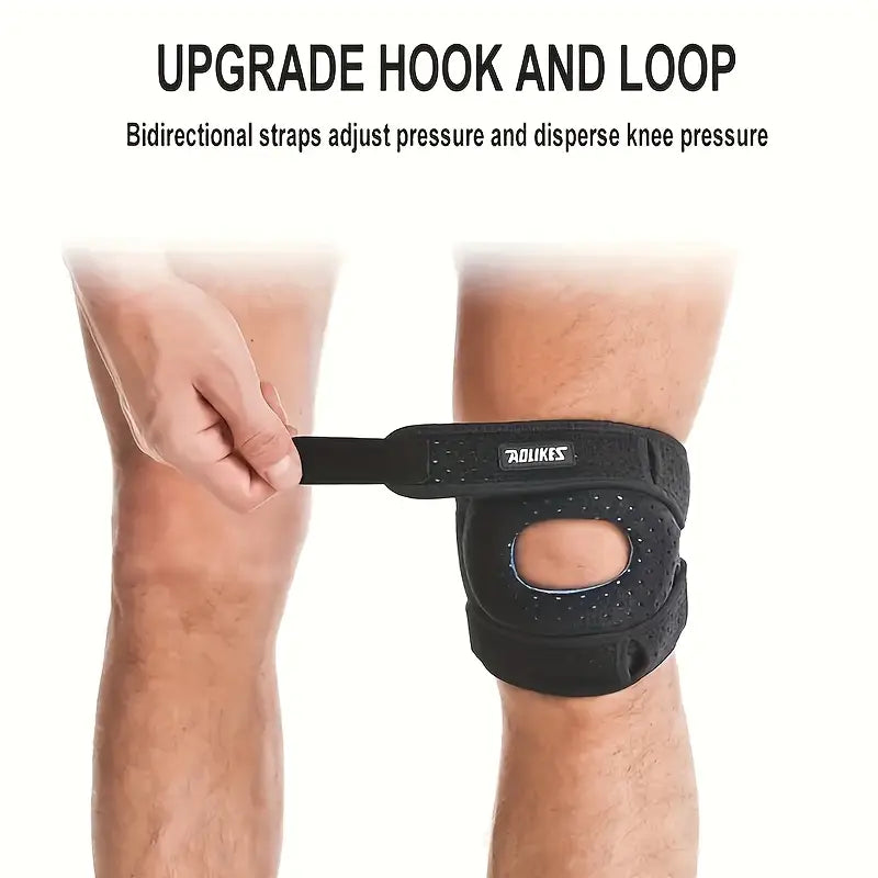 Kneoflex™ – Atmungsaktive Sport-Kniebandage mit Doppelriemen und Kniescheibenstabilisierung