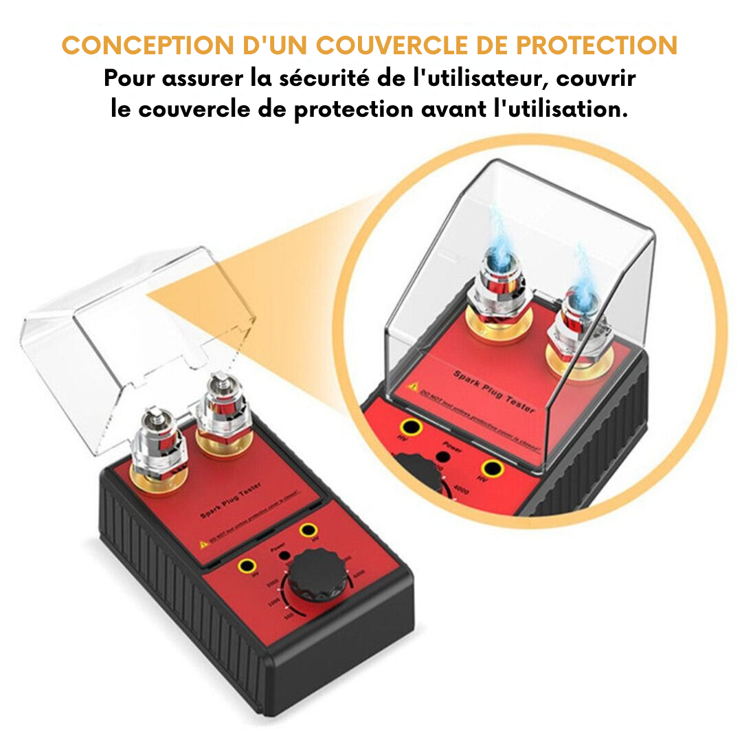 Testeur de bougies d'allumage électrique portable