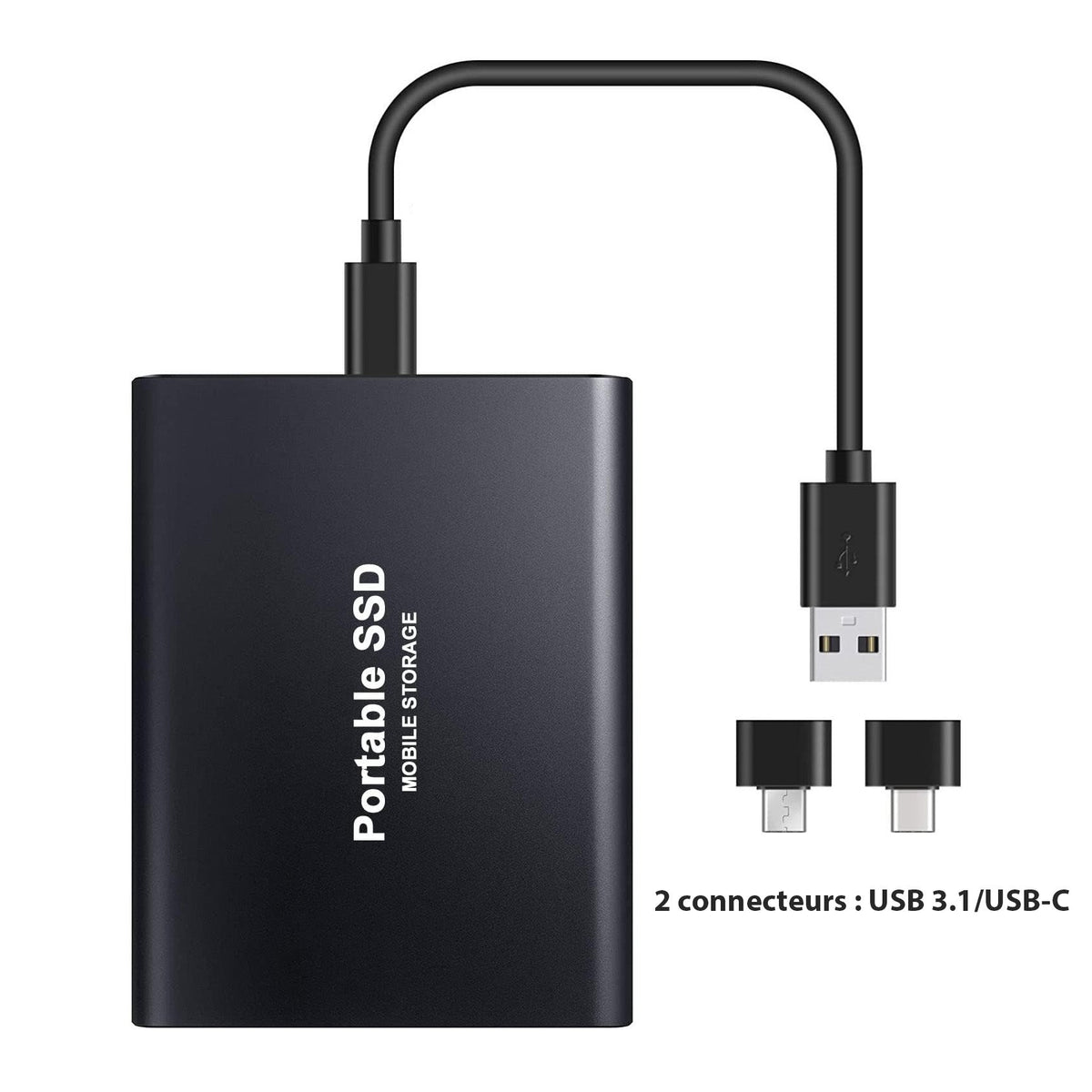 Disque dur externe SSD ultra-rapide compact 1 To