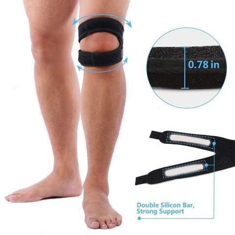Genouillère réglable à sangle tendon rotulien et ménisque