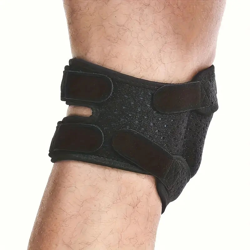 Kneoflex™ – Atmungsaktive Sport-Kniebandage mit Doppelriemen und Kniescheibenstabilisierung