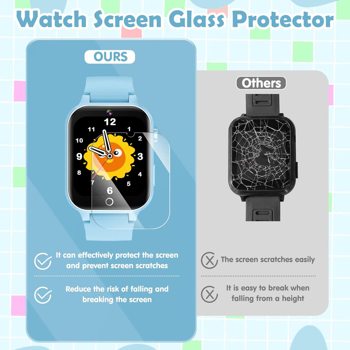 Montre connectée enfant écran tactile caméra HD réveil intégré