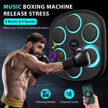 Machine de boxe murale musicale d'entraînement connecté