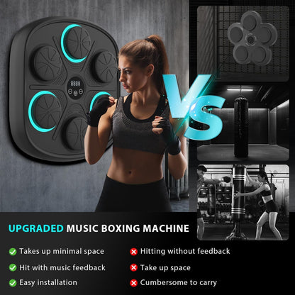 Machine de boxe murale musicale d'entraînement connecté