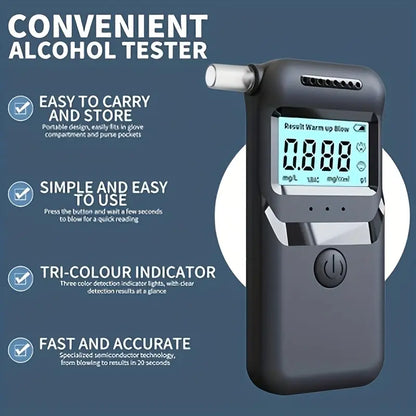 AlcoZen™ – Tragbarer elektronischer Alkoholtester mit präziser LCD-Anzeige