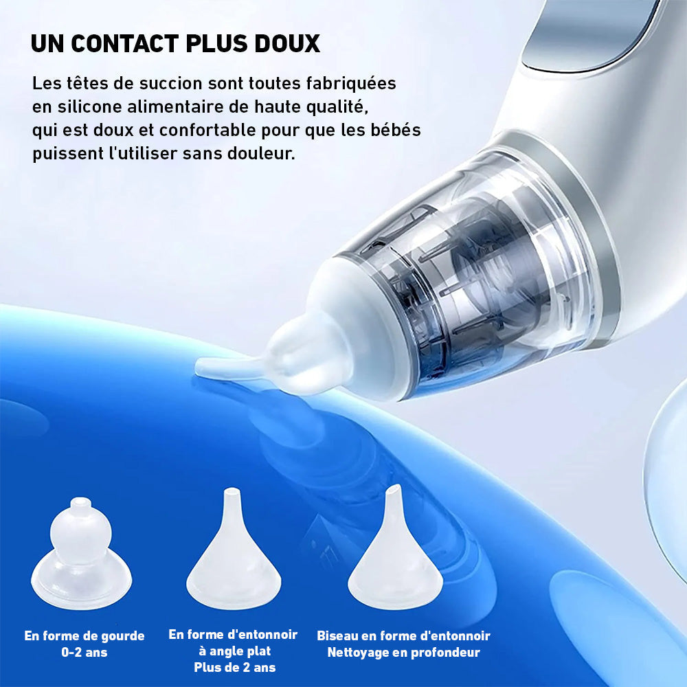 Mouche-bébé électrique à aspiration réglable 3 modes