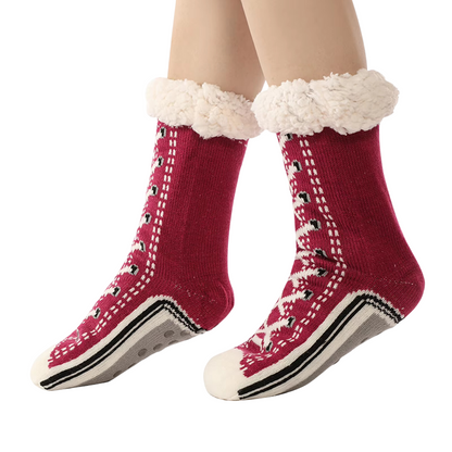 Chaussons confortables en cachemire ultra épais