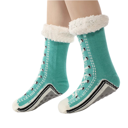 Chaussons confortables en cachemire ultra épais