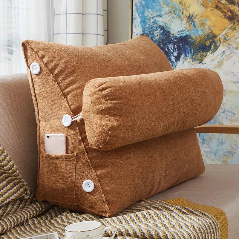 ReadLuxe™ – Ergonomisches Lesekissen mit Lendenstütze