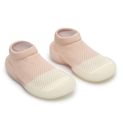 Chaussures antidérapantes légères bicolores pour bébé