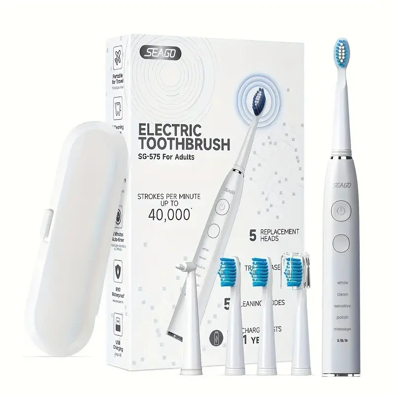 Dentrax™ – Brosse à dents électrique automatique pour hommes, longue autonomie et étanche
