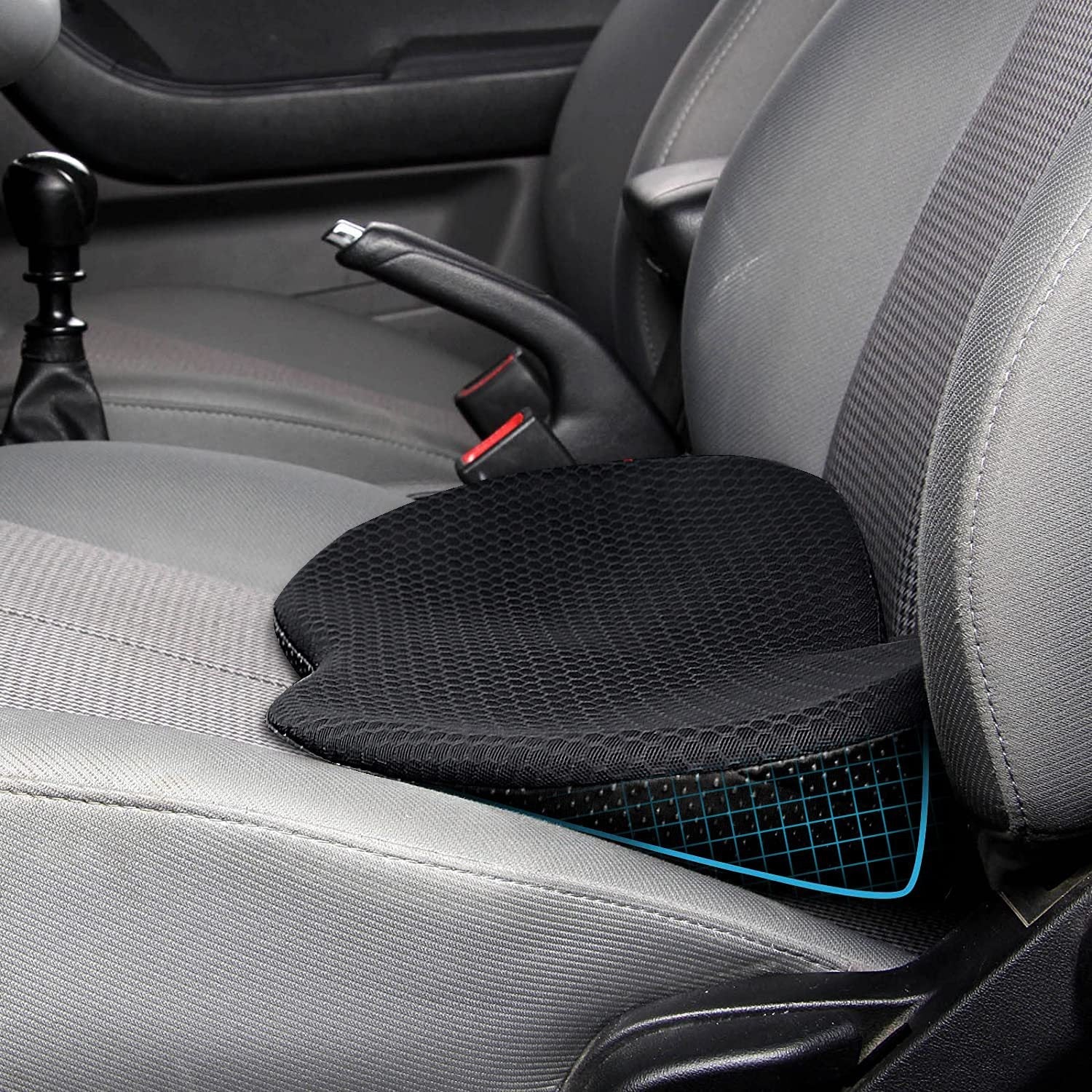 DriveEase™ – Coussin lombaire voiture mémoire de forme soulagement sciatique & posture