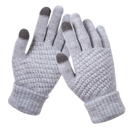 Gants tricotés légers à design élégant