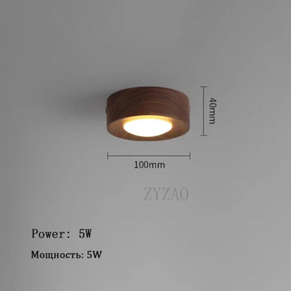 Schicke Deckenlampe aus Holz mit intensiver LED