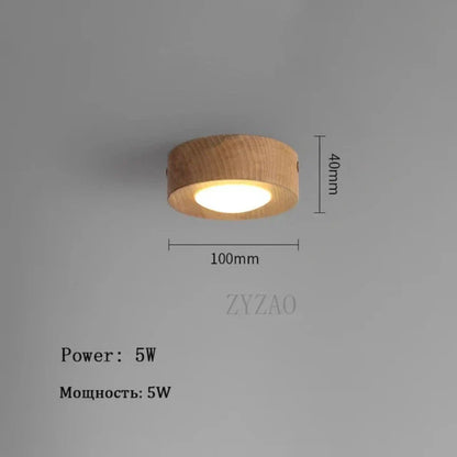 Schicke Deckenlampe aus Holz mit intensiver LED