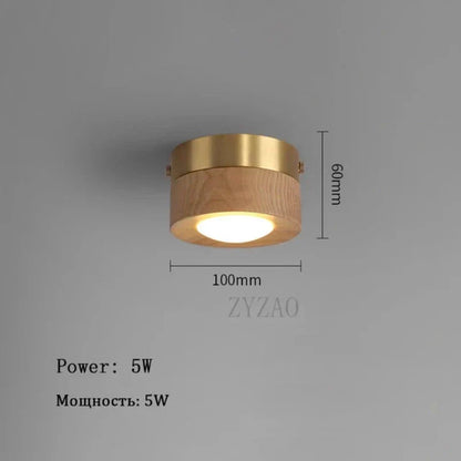 Schicke Deckenlampe aus Holz mit intensiver LED