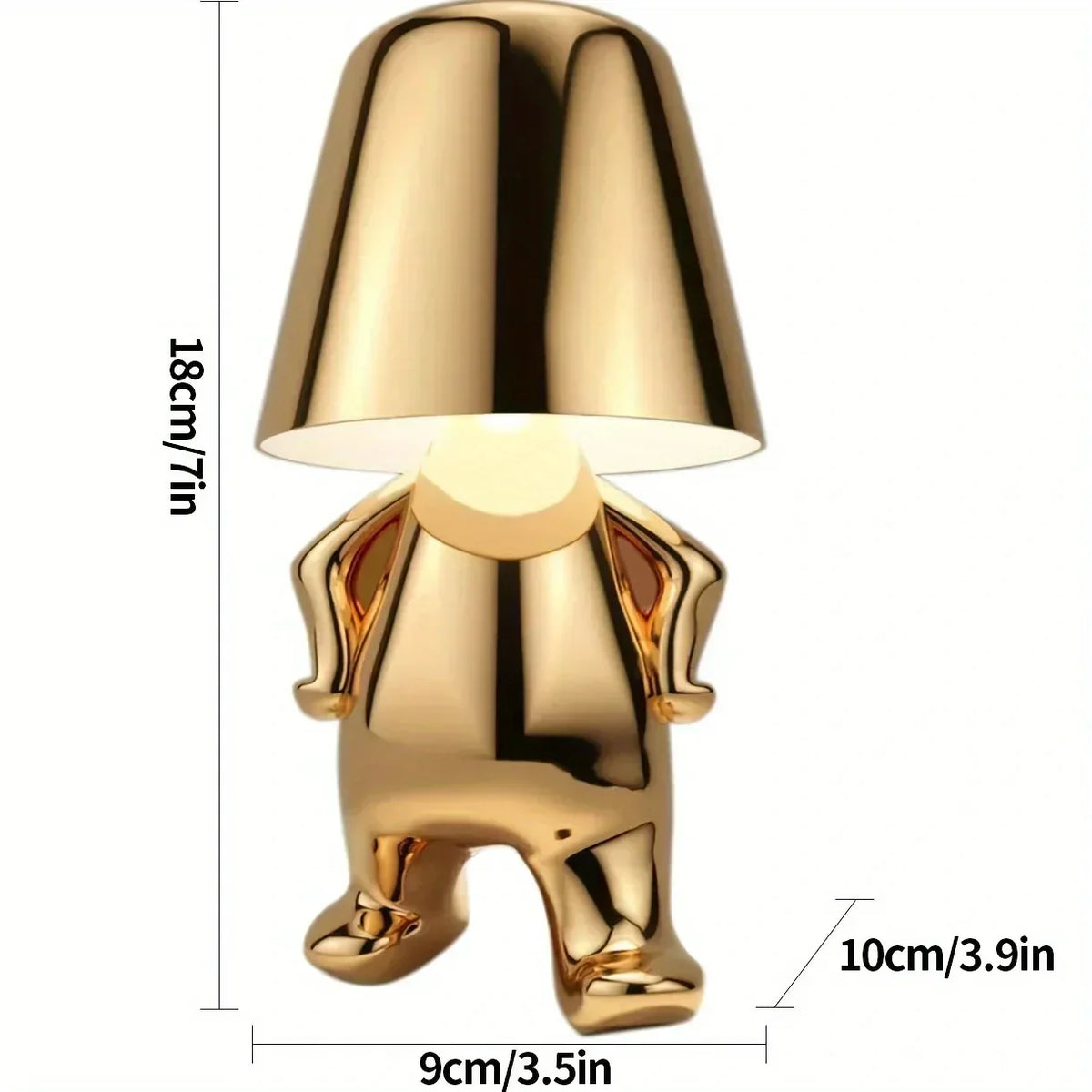 Lampe de table décorative en résine statuaire