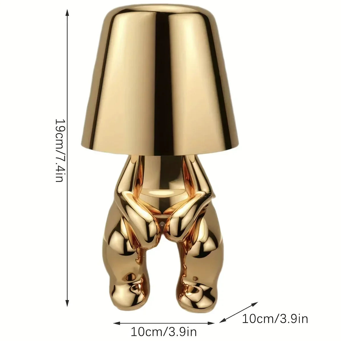 Elegante Tischlampe in Gold