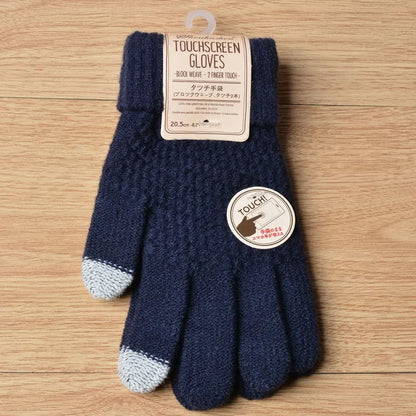 Gants tricotés légers à design élégant