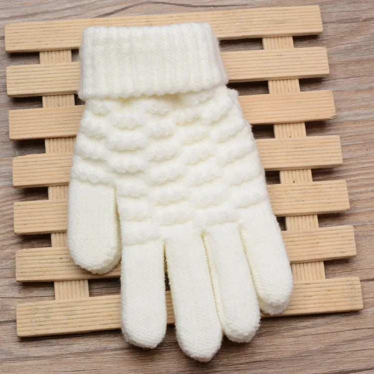 Gants tricotés légers à design élégant
