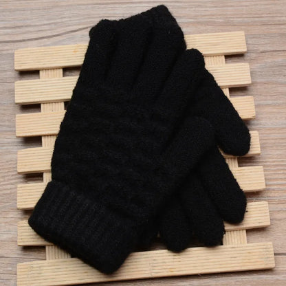 Gants tricotés légers à design élégant