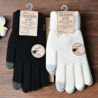 Gants tricotés légers à design élégant
