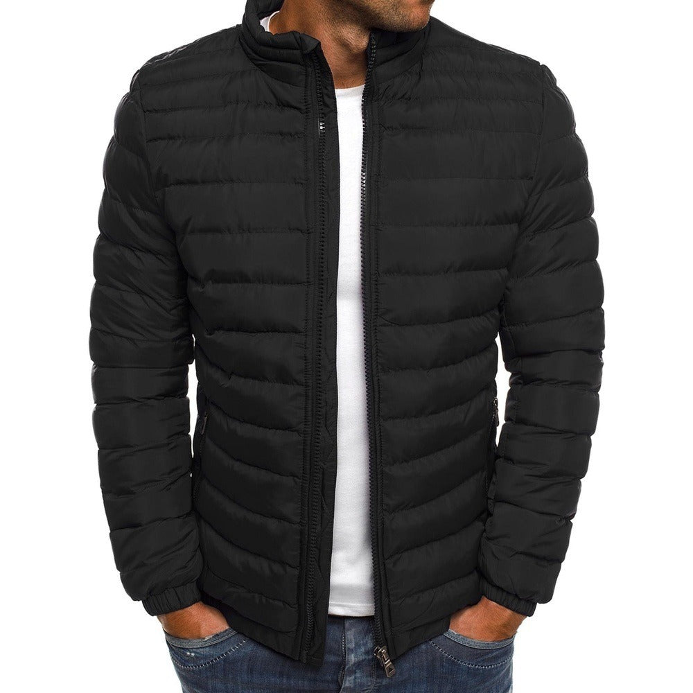 Veste d'automne moderne à fermeture zippée