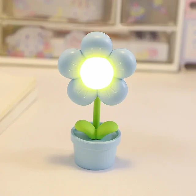 Elegante Blumen-Tischlampe