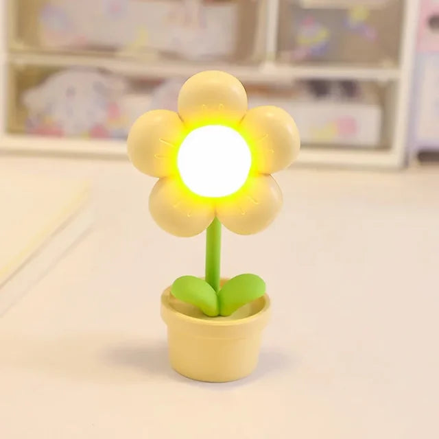 Elegante Blumen-Tischlampe