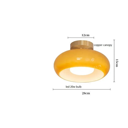 Lampe suspendue LED en verre élégante