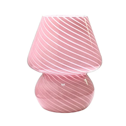 Elegante Schreibtischlampe aus Glas