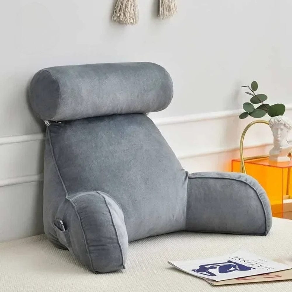Nuvoria™ – Coussin de lecture au lit avec appui-tête et accoudoirs
