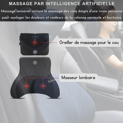 Massagekissen für Autositz aus umweltfreundlichem Memory-Schaum